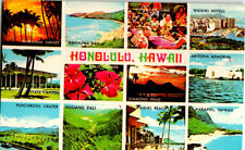 Honolulu, Hawaii Multi View postcard. picture