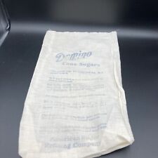 Vintage 10 lbs Domino Cane Sugar Granulated New York Cotton Bag picture