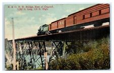1913 Osgood, IN Postcard-  B & O R R BRIDGE EAST OF OSGOOD 1 382 FT LONG 116 FT picture