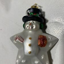 star snowman glass ornament By Thomas Pacino 2003 picture