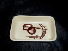 Vintage Mid Century Modern KERNAT ISRAEL Pottery Abstract Trinket dish SIGNED picture