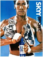 2004 Skyy Sport Print Ad, Hot Shirtless Dark Skin Male Model Boxing Gloves Boxer picture