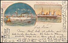 1897 Naval PC USS Bancroft USS Dolphin American Souvenir Card Co. picture