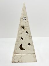 Partylite P0161 Pyramid Galaxy Tealight Candle Holder Moon and Stars Retired 10