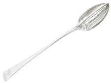 Georgian Sterling Silver Old English Pattern Gravy Straining Spoon 1790s picture