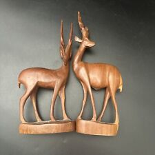 Vintage Hand Carved Kenya Wood Gazelle/ Antelope READ picture