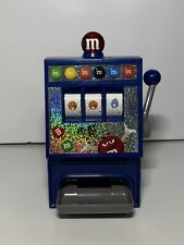 M&M's World Slot Machine Candy Dispenser, Blue, Las Vegas Reels Spinning picture