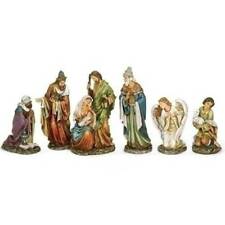 Nativity Set 6pc Traditional Style 16 inch Indoor Outdoor Garden Statues picture