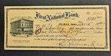 1899 1ST Natl Bank Albia IA $100 Certificate of Deposit w/vignette - d3922sut2 picture