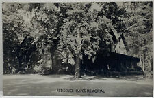 RPPC President Hayes Memorial Residence Real Photo Postcard picture