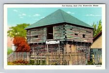 Waterville ME-Maine, Fort Halifax, Antique, Vintage Souvenir Postcard picture