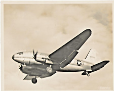 VINTAGE 1950s USAF CURTISS C-46 COMMANDO MILITARY TRANSPORT AIRCRAFT PHOTO 8x10