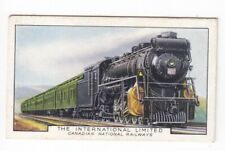1937 Train Card The International Limited Canadian National Railways picture
