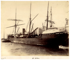 Panama, At Colon Vintage Print, Albumin Print 22.5x26.5 Circa 1875 < picture