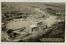 NY Postcard Whitehall New York Harbor in 1868 illustration bird's eye view  picture