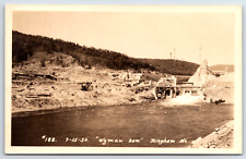 Wyman Dam Bingham ME Real Photo Vintage Postcard picture