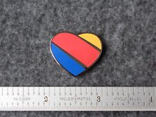 SOUTHWEST AIRLINES TRI COLOR HEART LOGO PIN. picture