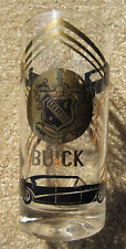 Old Buick Antique Car Drinking Glass Vintage Shield VG Cond picture