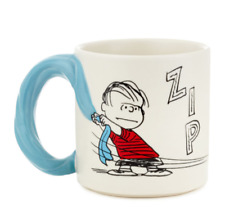 PEANUTS LINUS AND SNOOPY 17 OUNCE BLANKET MUG PUT A LITTLE ZIP IN YOUR LIFE  HTF picture