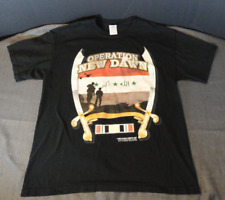 2010 DISCONTINUED OPERATION NEW DAWN BLACK T-SHIRT LARGE LAST DEPLOYMENT IRAQ picture