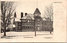 Groton New York~High School in Snow~Verne Morton Photo~CO Rhodes Pub~1906 B&W picture