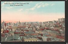 Bird's Eye View San Francisco Telegraph Hill 1907-1914 Postcard California picture