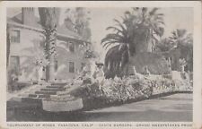 1935 Tournament of Roses, Pasadena Santa Barbara Sweepstakes Prize Postcard picture