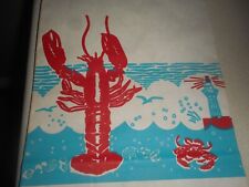 Vintage Maine LOBSTER 1970 DAISY Corp NEW BEDFORD MA Seafood Market Retail Bag picture