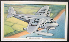SHORT SCION SENIOR  Floatplane   Original 1930's Card   JB09M picture
