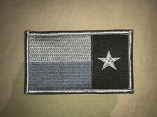 TEXAS FLAG PATCH Reverse facing Foliage Grey Subdued Hook Back  For Camo Shirt  picture