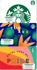 3 Starbucks gift card lot (Extra Shot of Pride & Siren Logo & You Are Wonderful) picture