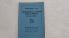 1941 Constitution and Laws of the United Brotherhood of Carpenters and Joiners picture
