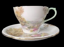 Vtg. Shelley China New Cambridge Cup and Saucer-Heather, #13419/0187 #1 picture