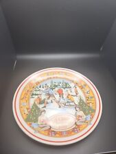  Vintage Wedgwood Ceramic 'A Child's Christmas' 1981 Collector Plate. 4pc picture