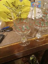 Vintage 1987 Set of 3 Arby's Holly Berry Gold Rim 4