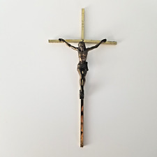 Catholic Crucifix Cross INRI 10 inch Brass Jesus Christ Wall Decor picture