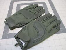 NEW US ARMY MADE WITH KEVLAR GLOVES HWI COMBAT GLOVE (XL) FOLIAGE GREEN LEATHER picture