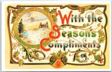Greeting Postcard - Art Print - With the Seasons Compliments picture