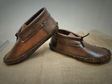 VTG Buffalo Hide leather Hand Made Moccasins Size 9 Unisex picture