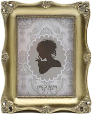 Vintage Small Gold Picture Frame Antique Ornate Mini Photo Frame Table Top  picture