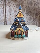 Lighted Church Porcelain Christmas Village  picture