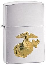 Zippo Windproof Chrome Lighter With U.S.M.C. Emblem, 280MAR, New In Box picture