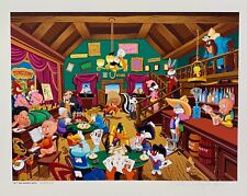 Melanie Taylor Kent TUNE SALOON Hand Signed Serigraph Looney Tunes Poker Western picture