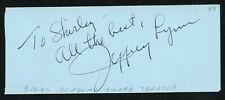 Jeffrey Lynn d1995 signed 2x5 autograph on 9-14-47 at Academy Award Theater LA picture