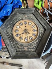 19th century French Boulle-inlay Hexagonal Wall Clock Working Condition Unknown picture