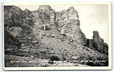 1927 ALPINE TX ALPS OF TEXAS UP IN THE NAIL CANON DRUG STORE POSTCARD P3563 picture