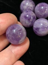 One Beautiful Gemstone Large Lavender Purple Amethyst Round Bead 18mm Natural  picture