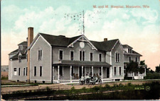 1909. M & M HOSPITAL. MARINETTE, WISCONSIN. POSTCARD. FF13 picture
