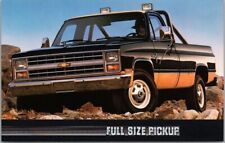 1988 CHEVY FULL-SIZE PICKUP Postcard 4x4 Black Truck / Chevrolet / Unused picture