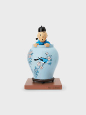 HERGE TINTIN Vase Blue Lotus Figure Limited Edition Authentic Goods picture